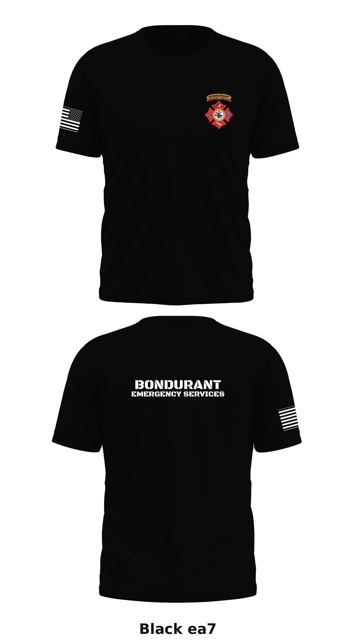 Bondurant Emergency Services Store 1 Core Men's SS Performance Tee - ea7