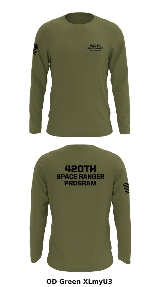 420th Space Ranger Program Store 1 Core Men's LS Performance Tee - XLmyU3