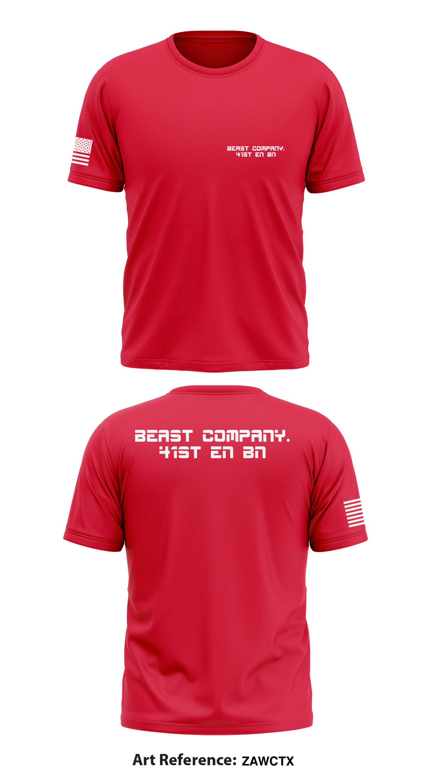 Beast Company. 41st En Bn Store 1 Core Men's SS Performance Tee - zawctx