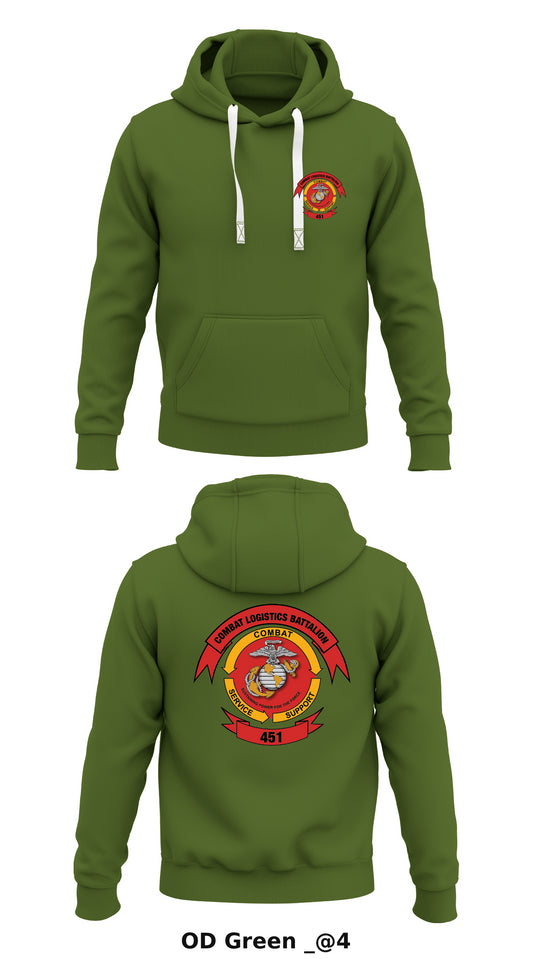 Combat Logistics Battalion 451 Store 1  Core Men's Hooded Performance Sweatshirt - _@4