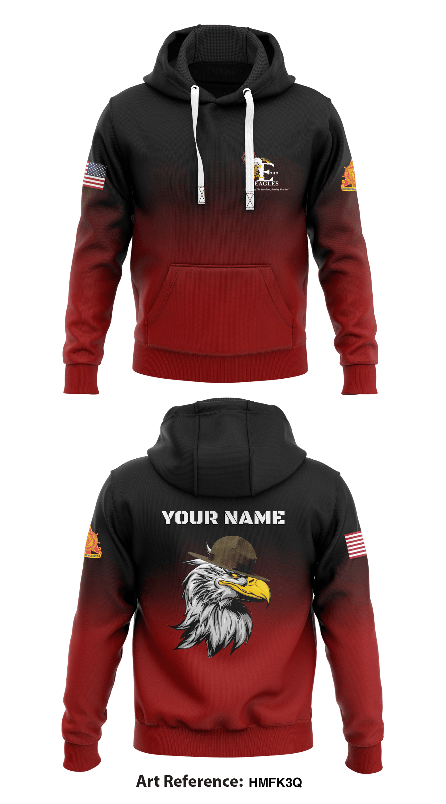 Echo Company, 266th QM BN Store 1  Core Men's Hooded Performance Sweatshirt - hMFK3Q