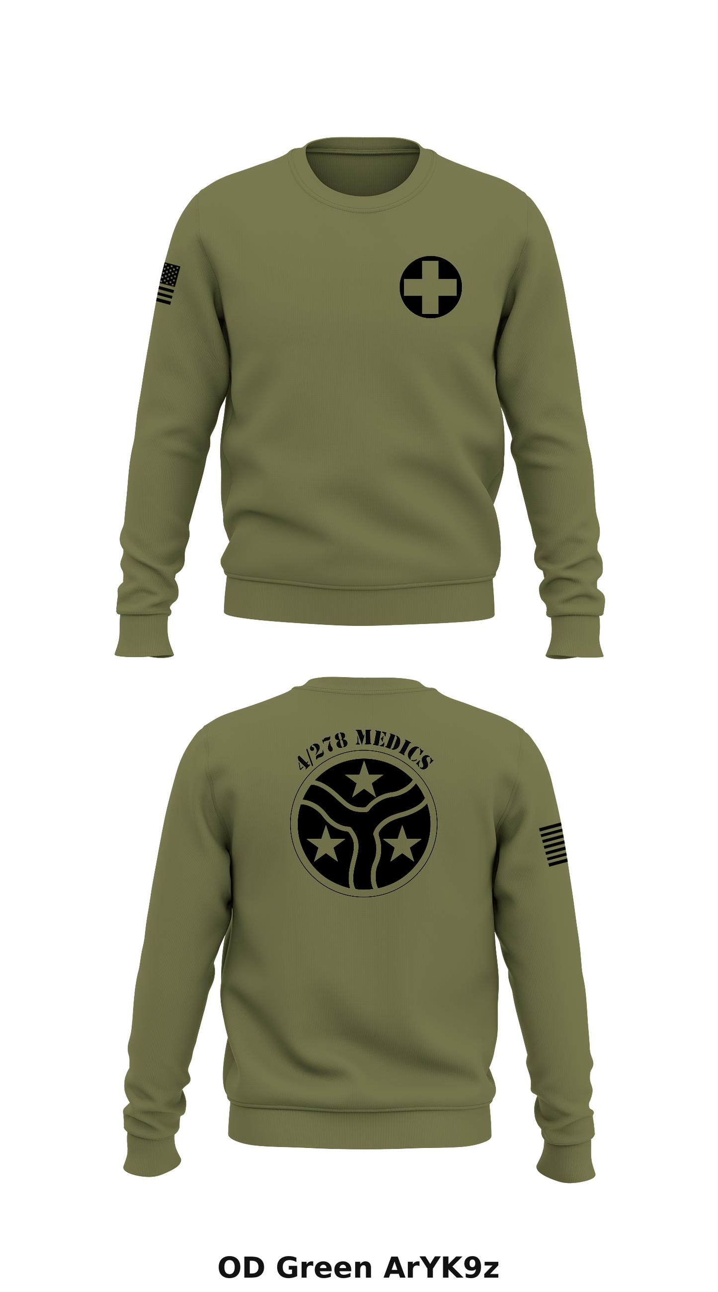 2nd Plt, HHT, 4/278 ACR Store 1 Core Men's Crewneck Performance Sweatshirt - ArYK9z