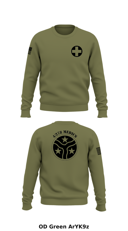 2nd Plt, HHT, 4/278 ACR Store 1 Core Men's Crewneck Performance Sweatshirt - ArYK9z