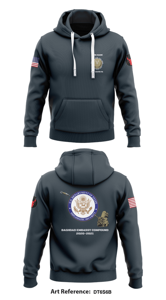 CUSTOM - Alpha Battery 1-194th FA Store 1  Core Men's Hooded Performance Sweatshirt - dT6S6b