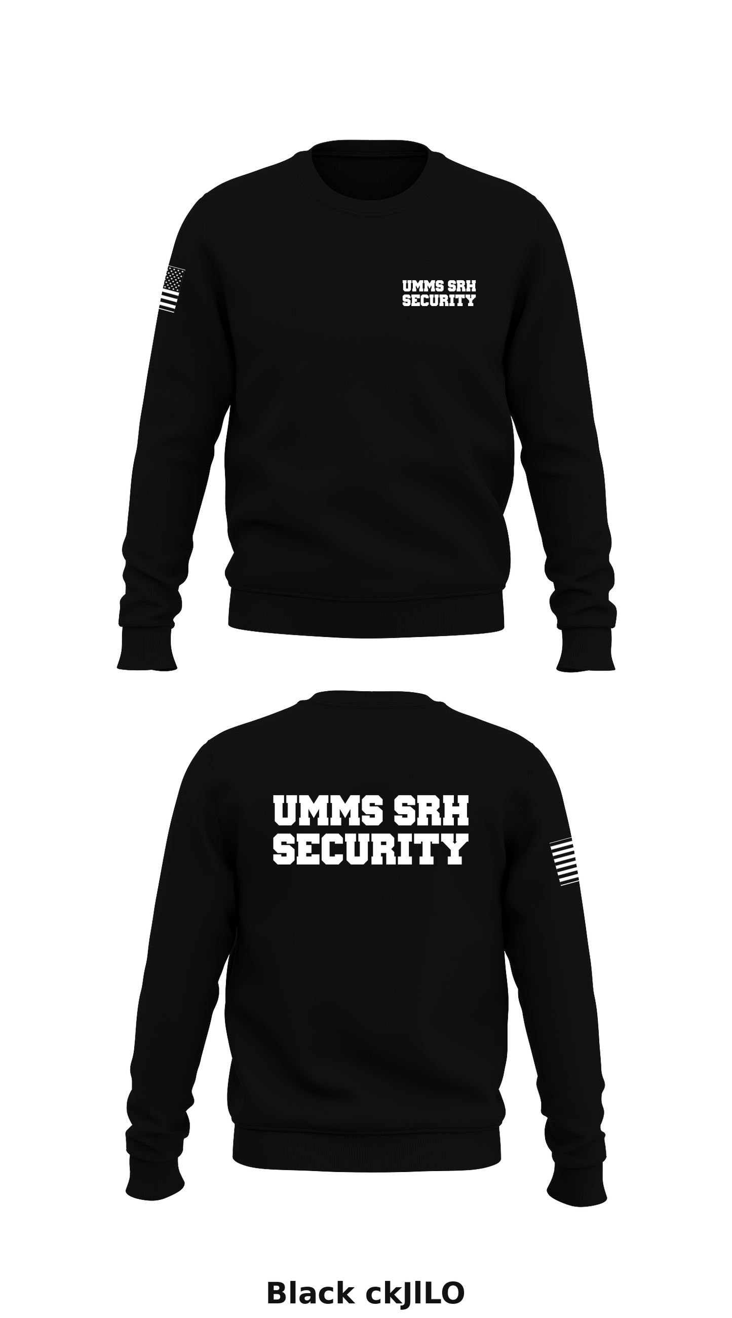 UMMS SRH security  Store 1 Core Men's Crewneck Performance Sweatshirt - ckJlLO