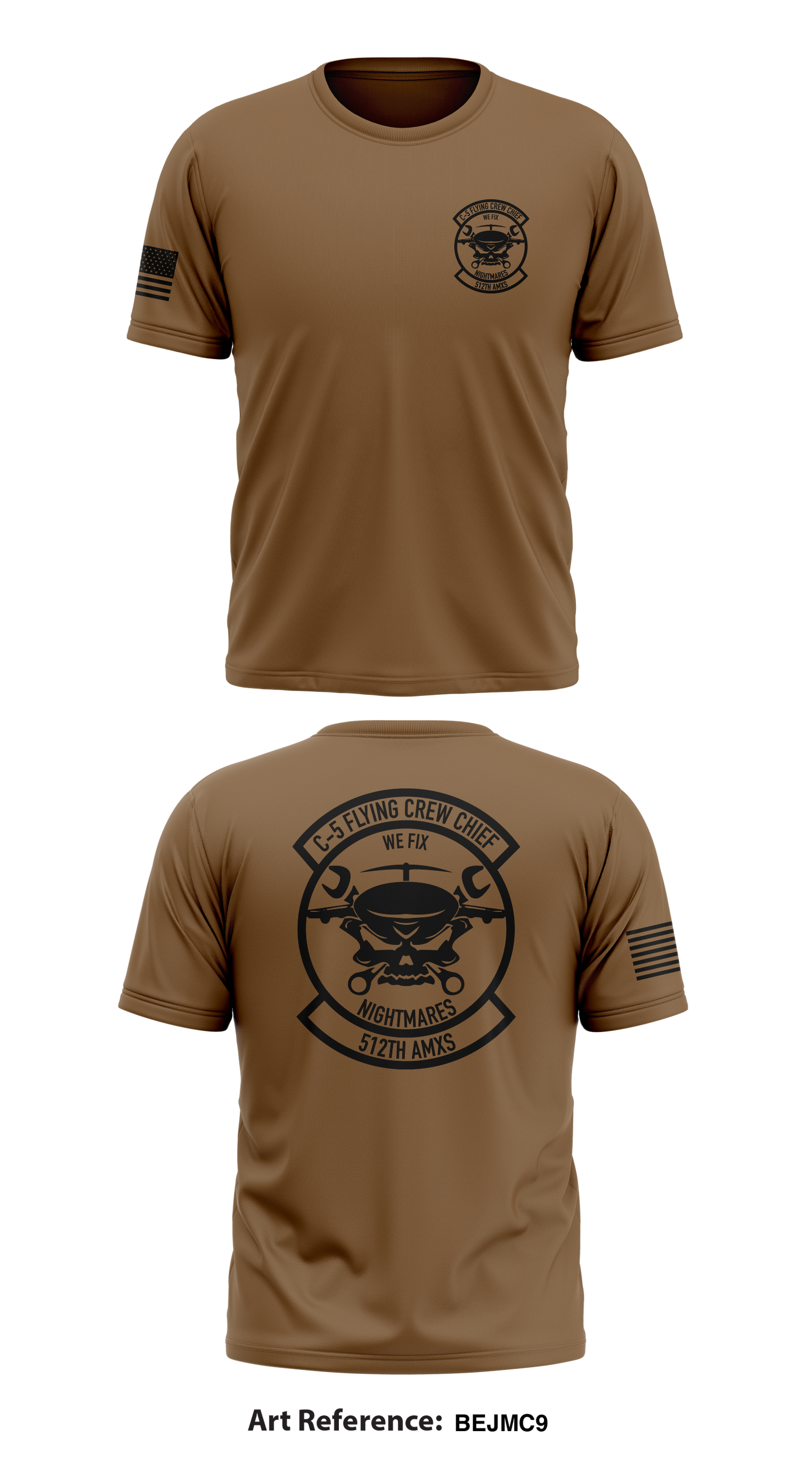 512th amxs Store 1 Core Men's SS Performance Tee - BEJMC9