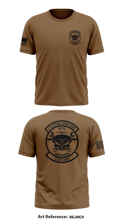 512th amxs Store 1 Core Men's SS Performance Tee - BEJMC9