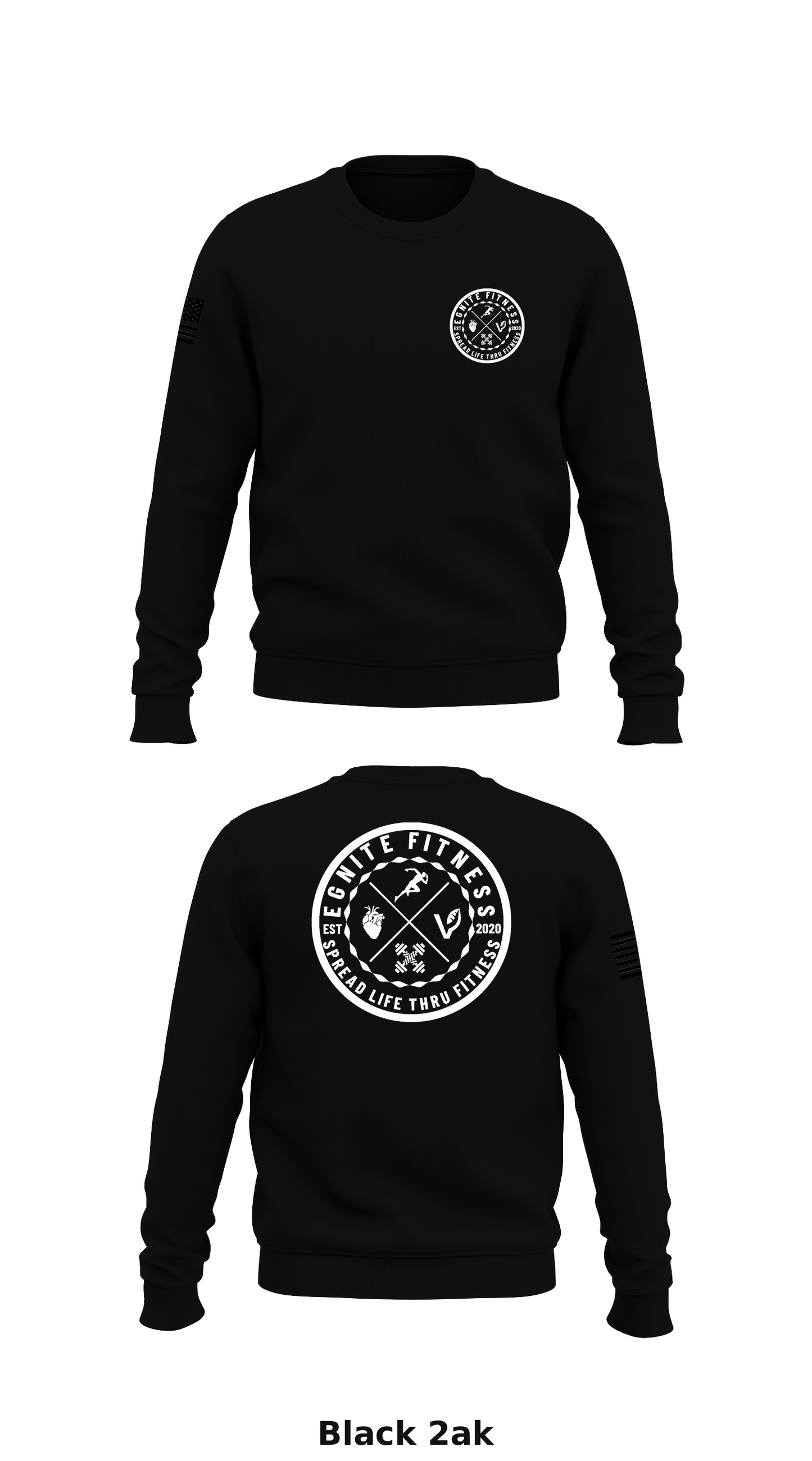 EGNITE FITNESS Store 1 Core Men's Crewneck Performance Sweatshirt - 2ak