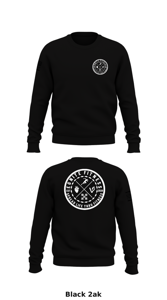EGNITE FITNESS Store 1 Core Men's Crewneck Performance Sweatshirt - 2ak