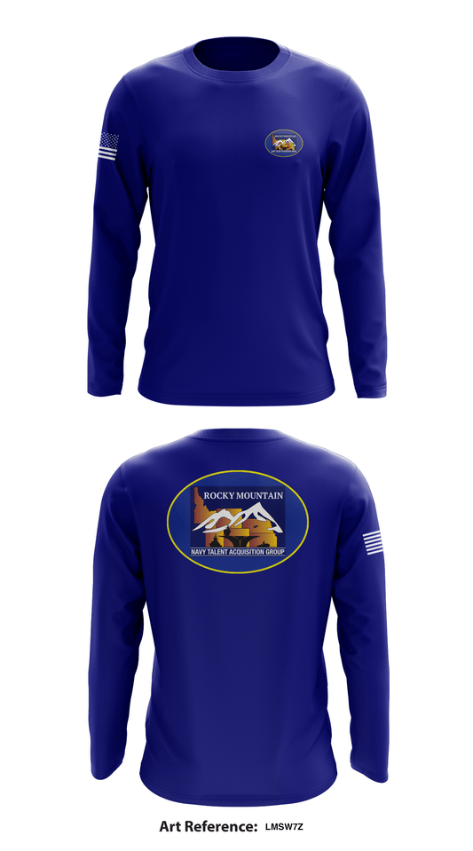 Navy Talent Acquisition Group Rocky Mountain Store 1 Core Men's LS Performance Tee - LMSw7z
