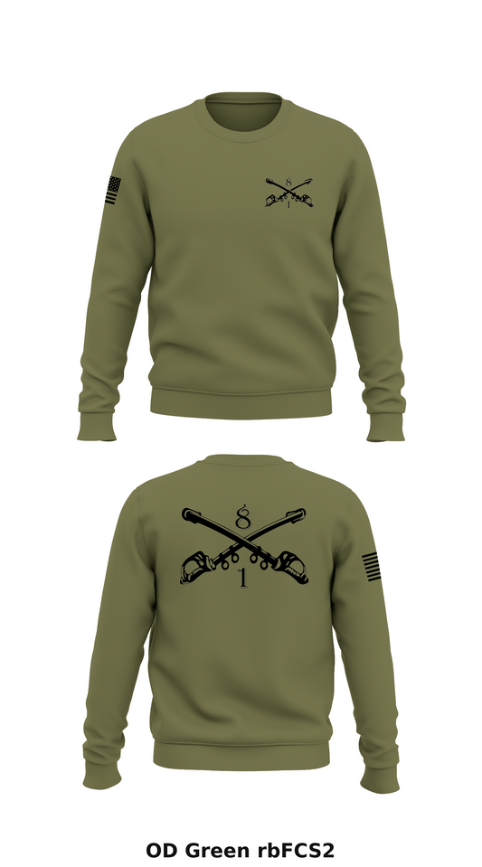 8-1 CAV Store 1 Core Men's Crewneck Performance Sweatshirt - rbFCS2
