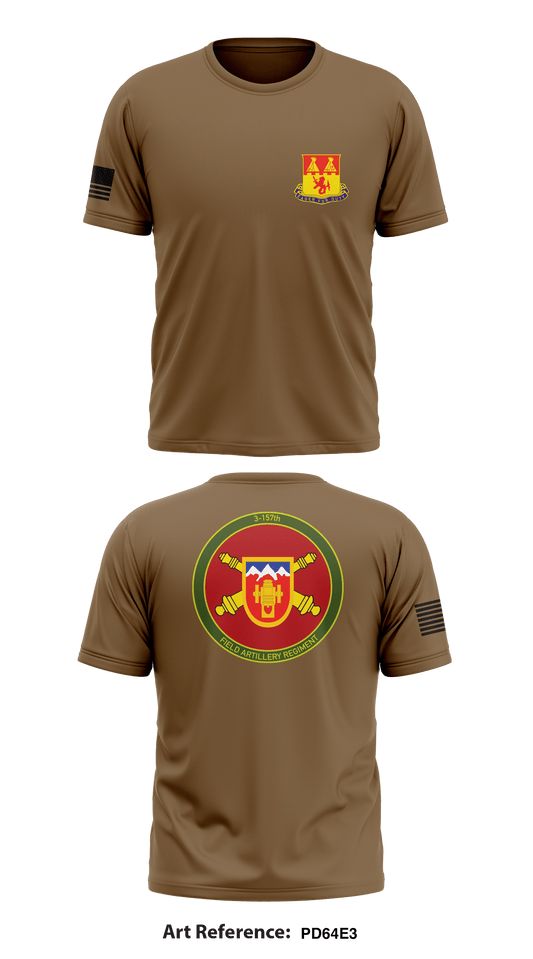 3-157 Field Artillery Regiment Fundraising Collection Core Men's SS Performance Tee - PD64e3