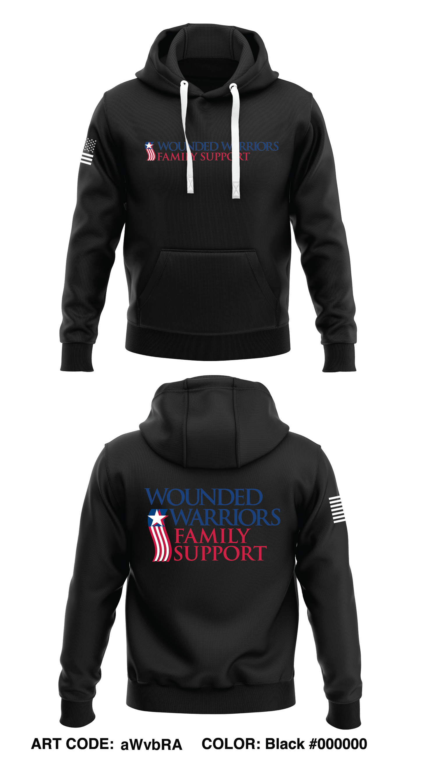 Wounded Warriors Family Support Store 1  Core Men's Hooded Performance Sweatshirt - aWvbRA