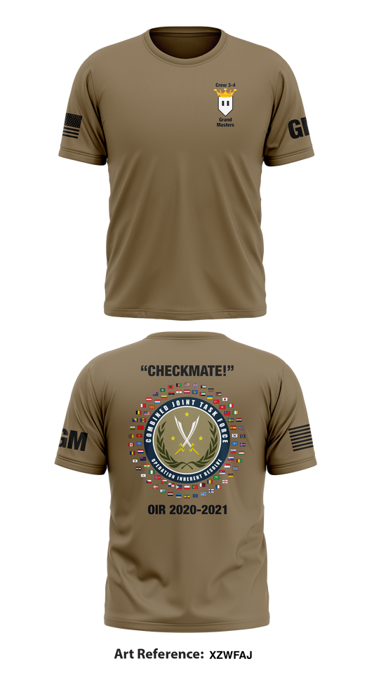 Crew 34, DET 3, 1st Space BDE Store 1 Core Men's SS Performance Tee - xzwFaj