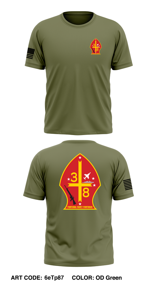 3rd Battalion 8th Marines Store 1 Core Men's SS Performance Tee - 6eTp87
