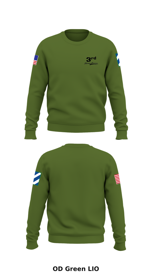 3rd ID Store 1 Core Men's Crewneck Performance Sweatshirt - LIO