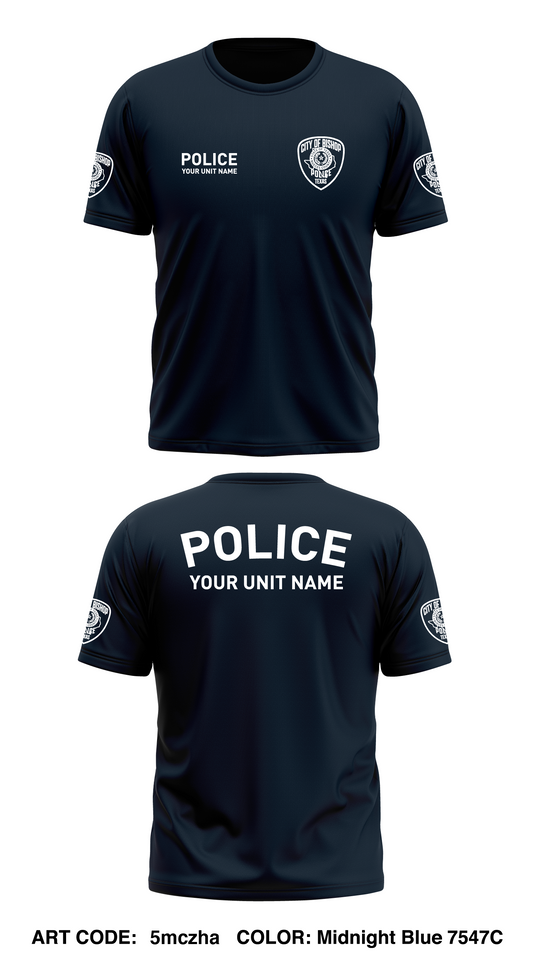 City of Bishop Police Department Store 1 Core Men's SS Performance Tee - 5mczha