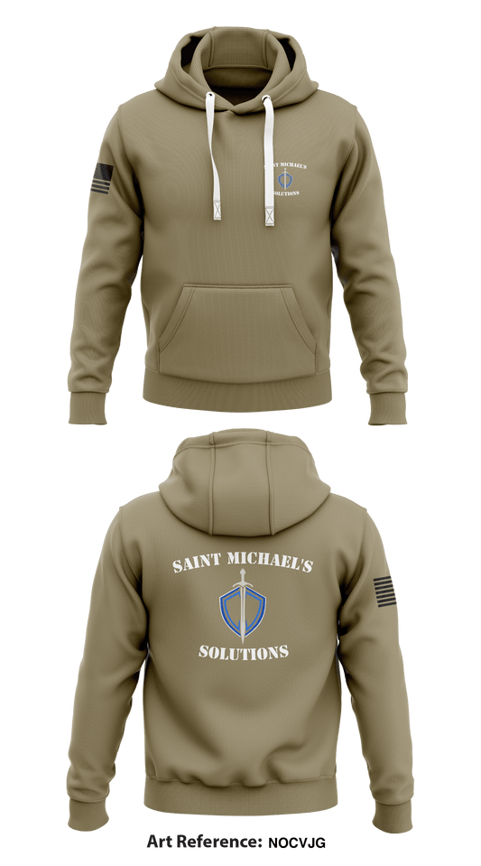 Saint Michael's Solutions Store 1  Core Men's Hooded Performance Sweatshirt - NocVjG