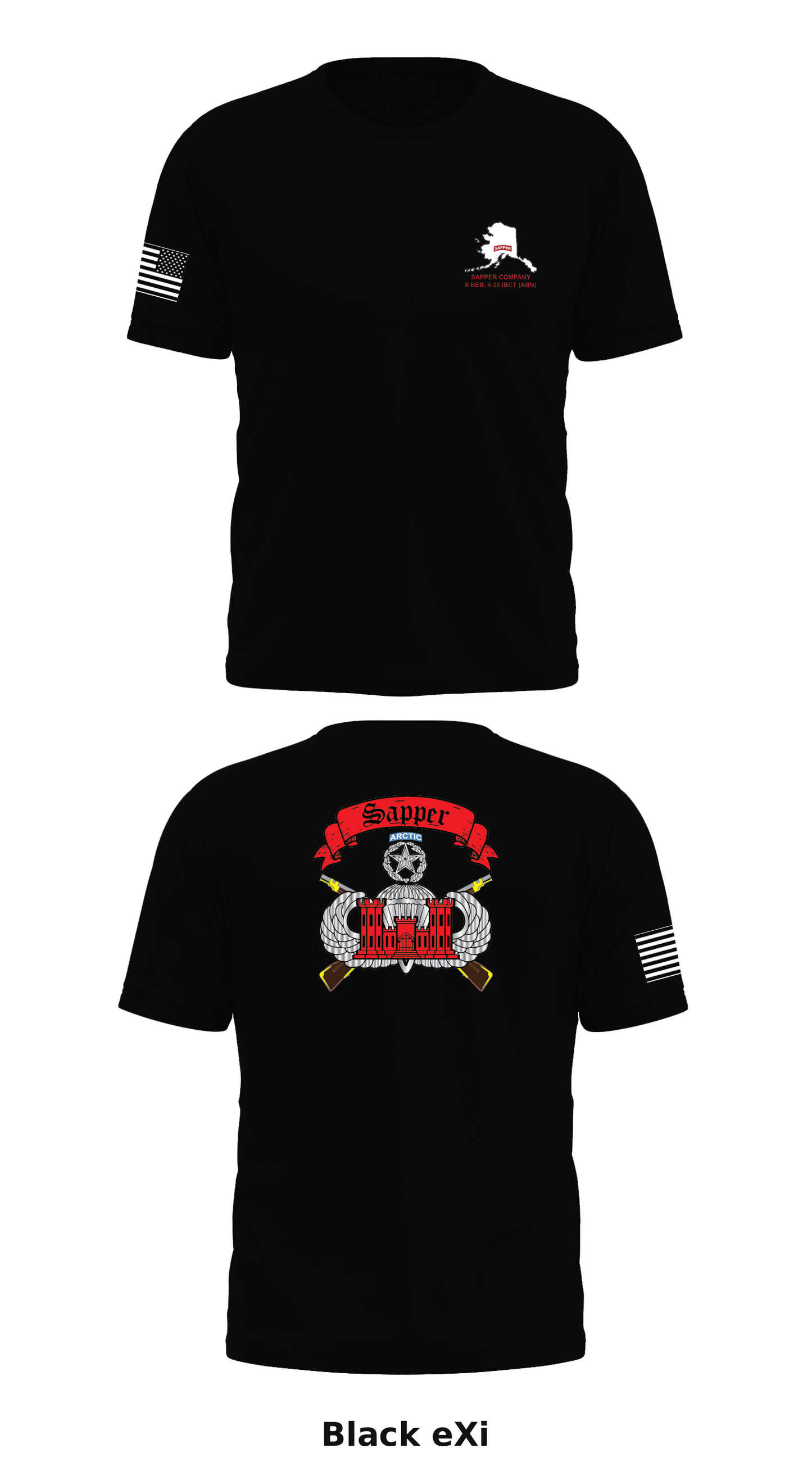 Sapper Company, 6th BEB, 4-25 IBCT (ABN) Store 2 Core Men's SS Performance Tee - eXi