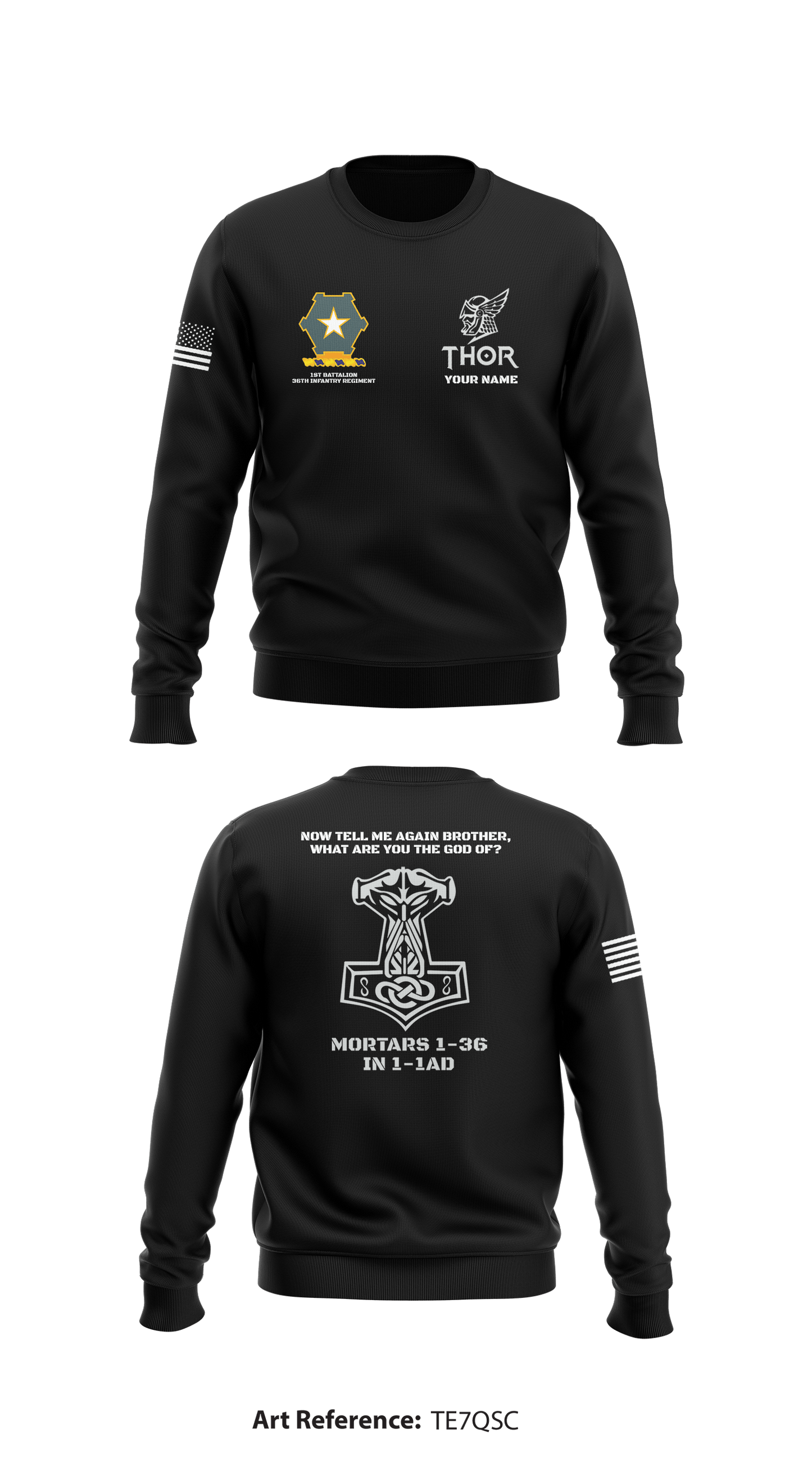 Mortars 1-36 IN 1-1AD Core Men's Crewneck Performance Sweatshirt - te7qsc