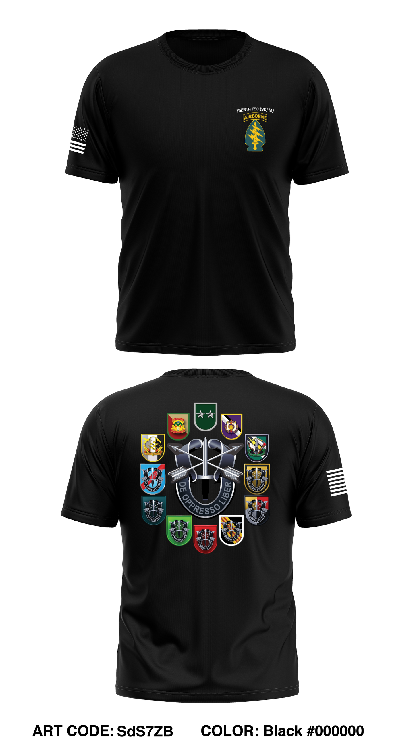 1528TH FORWARD SUPPORT COMPANY (SPECIAL OPERATIONS) (AIRBORNE) Performance Short Sleeve Core Men's SS Performance Tee - SdS7ZB