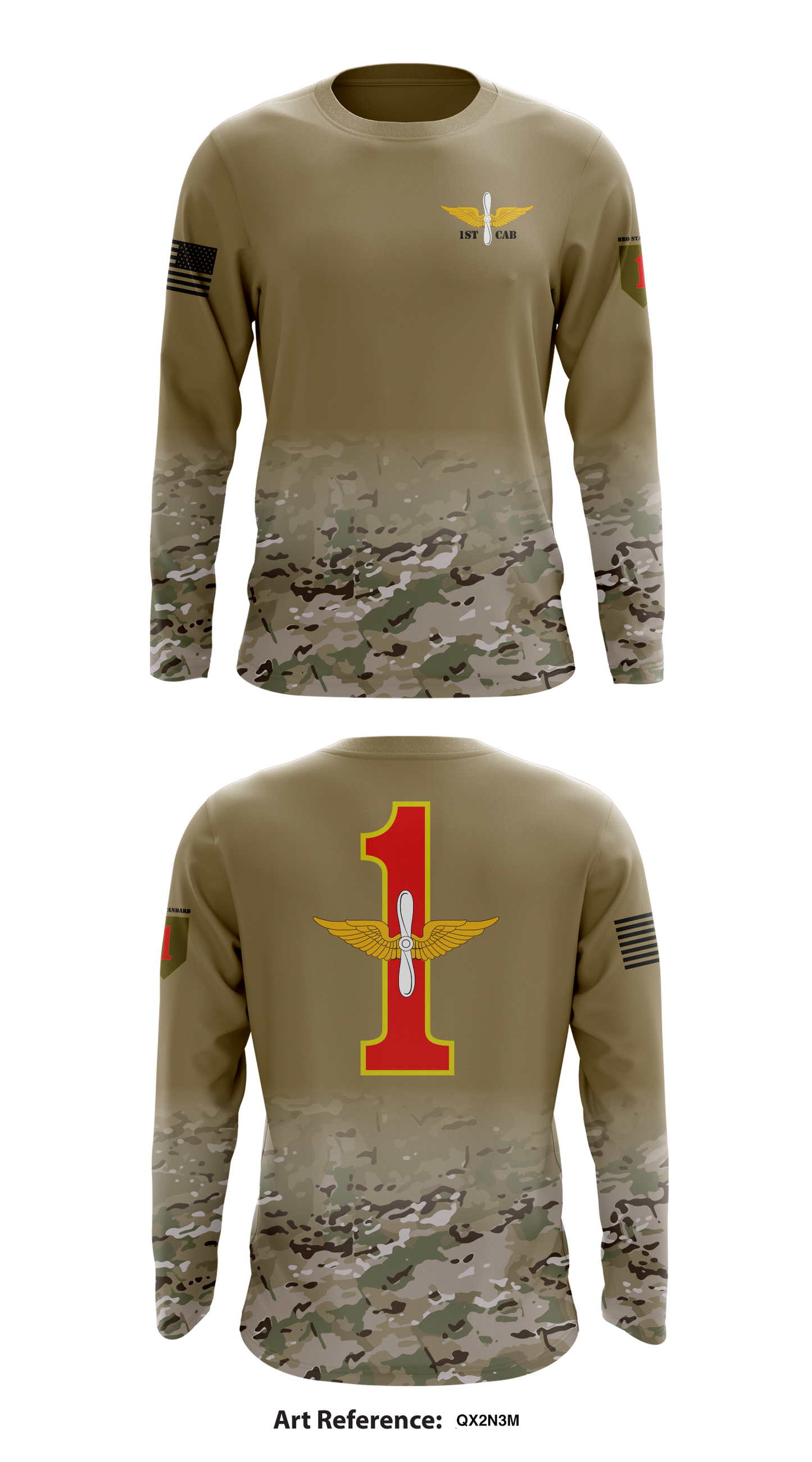 1st CAB Store 1 Core Men's LS Performance Tee - QX2N3M