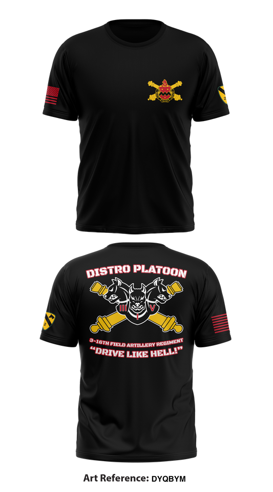 Distro Platoon, F FSC, 3-16th FAR, 2/1 CAV Store 1 Core Men's SS Performance Tee - dYqbYM
