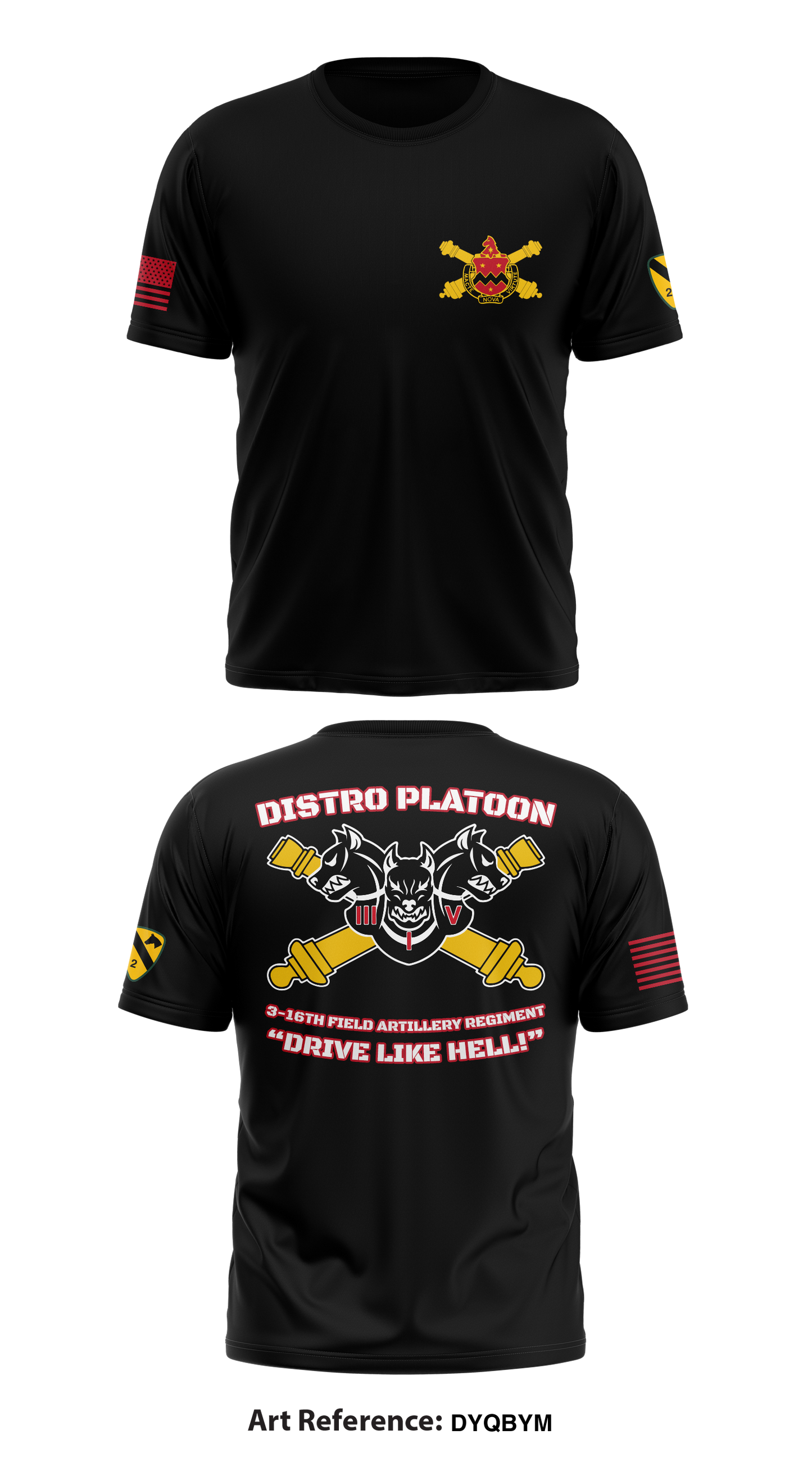 Distro Platoon, F FSC, 3-16th FAR, 2/1 CAV Store 1 Core Men's SS Performance Tee - dYqbYM