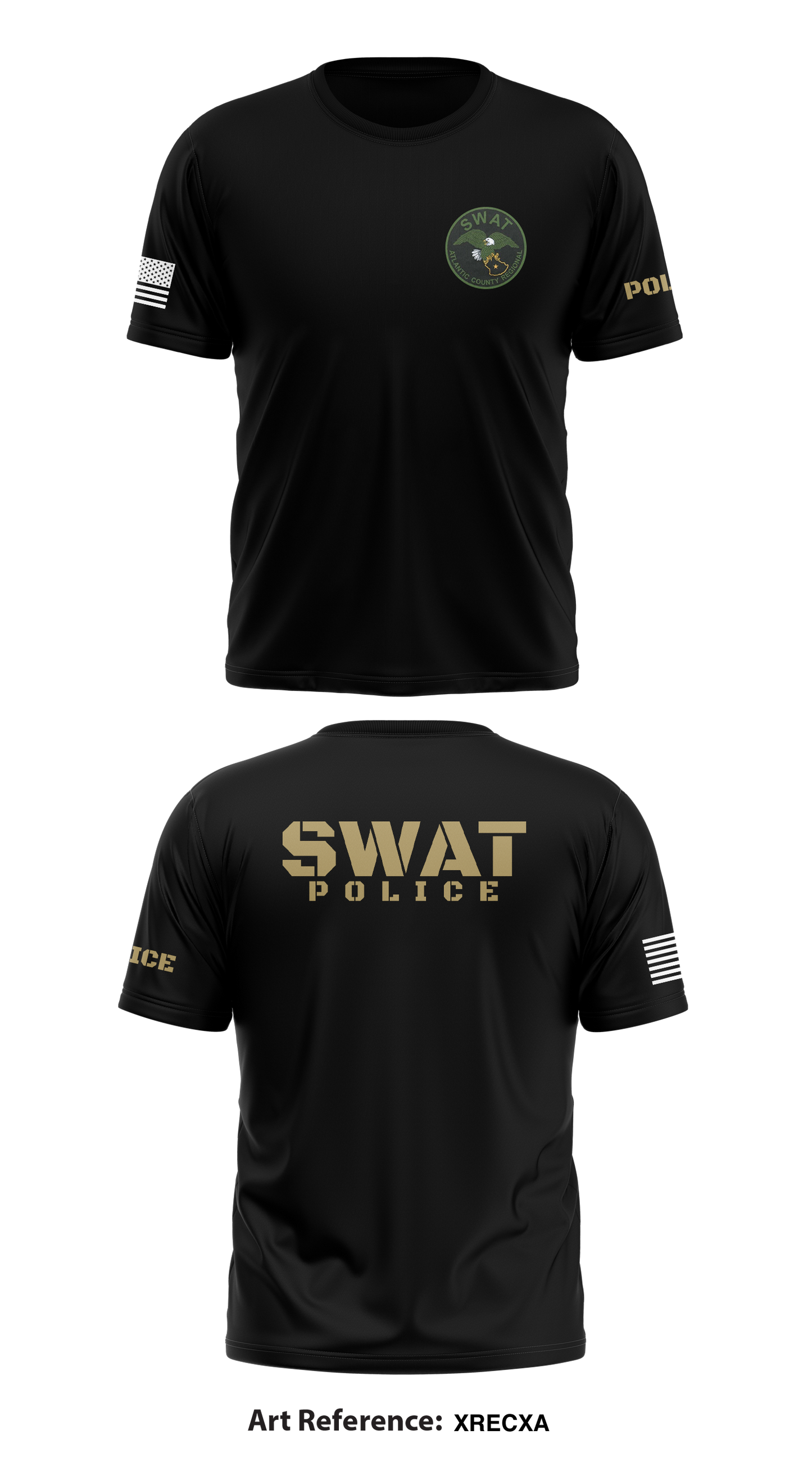 Atlantic County SWAT Store 1 Core Men's SS Performance Tee - XrECXa
