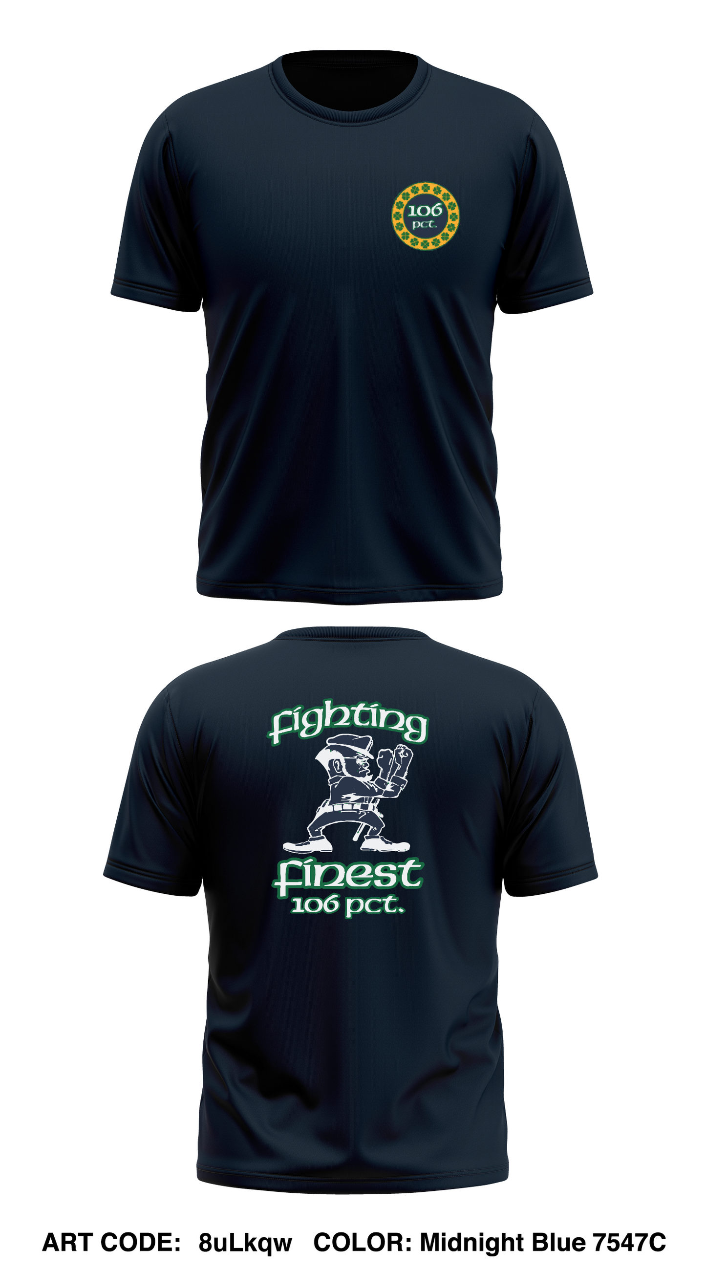 106 Precinct Store 1 Core Men's SS Performance Tee - 8uLkqw