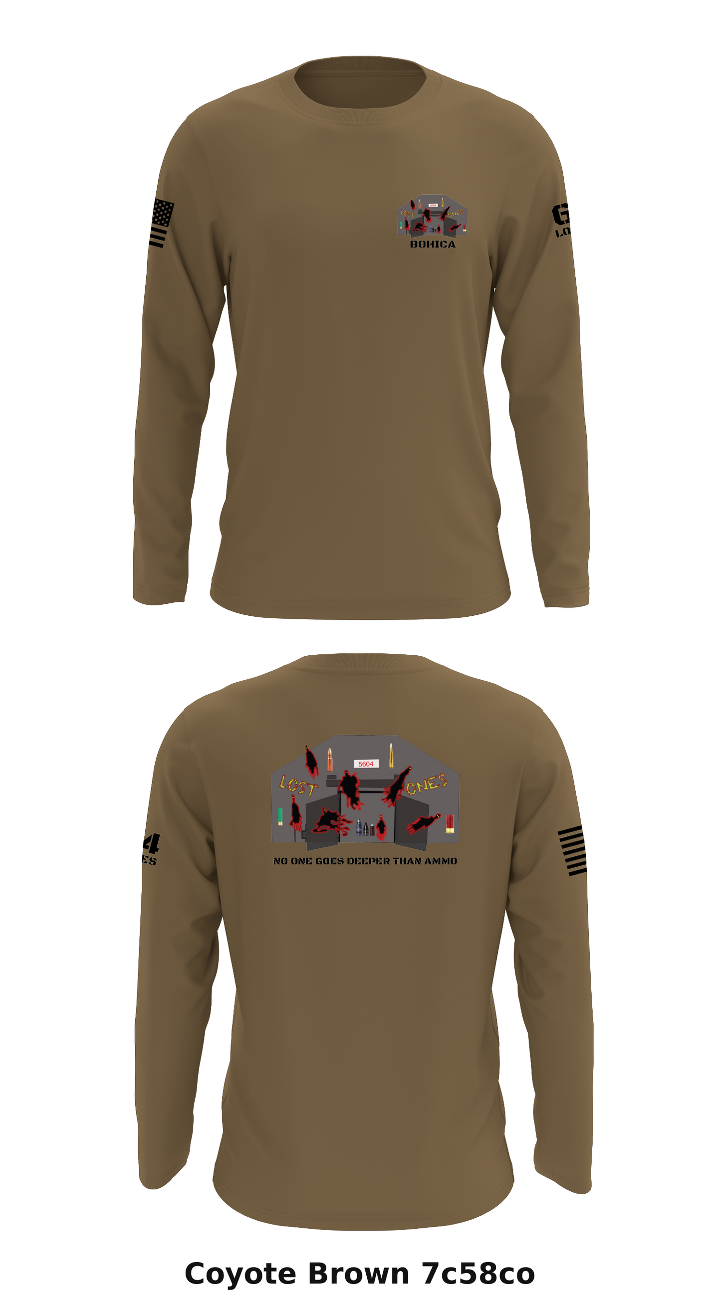 664 OD PLT Store 1 Core Men's LS Performance Tee - 7c58co