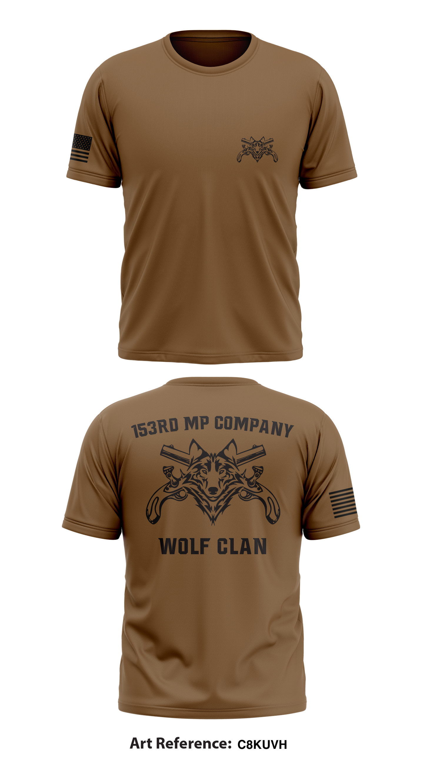 153rd Military Police Company “Wolf Clan” Store 1 Core Men's SS Performance Tee - c8KUVh
