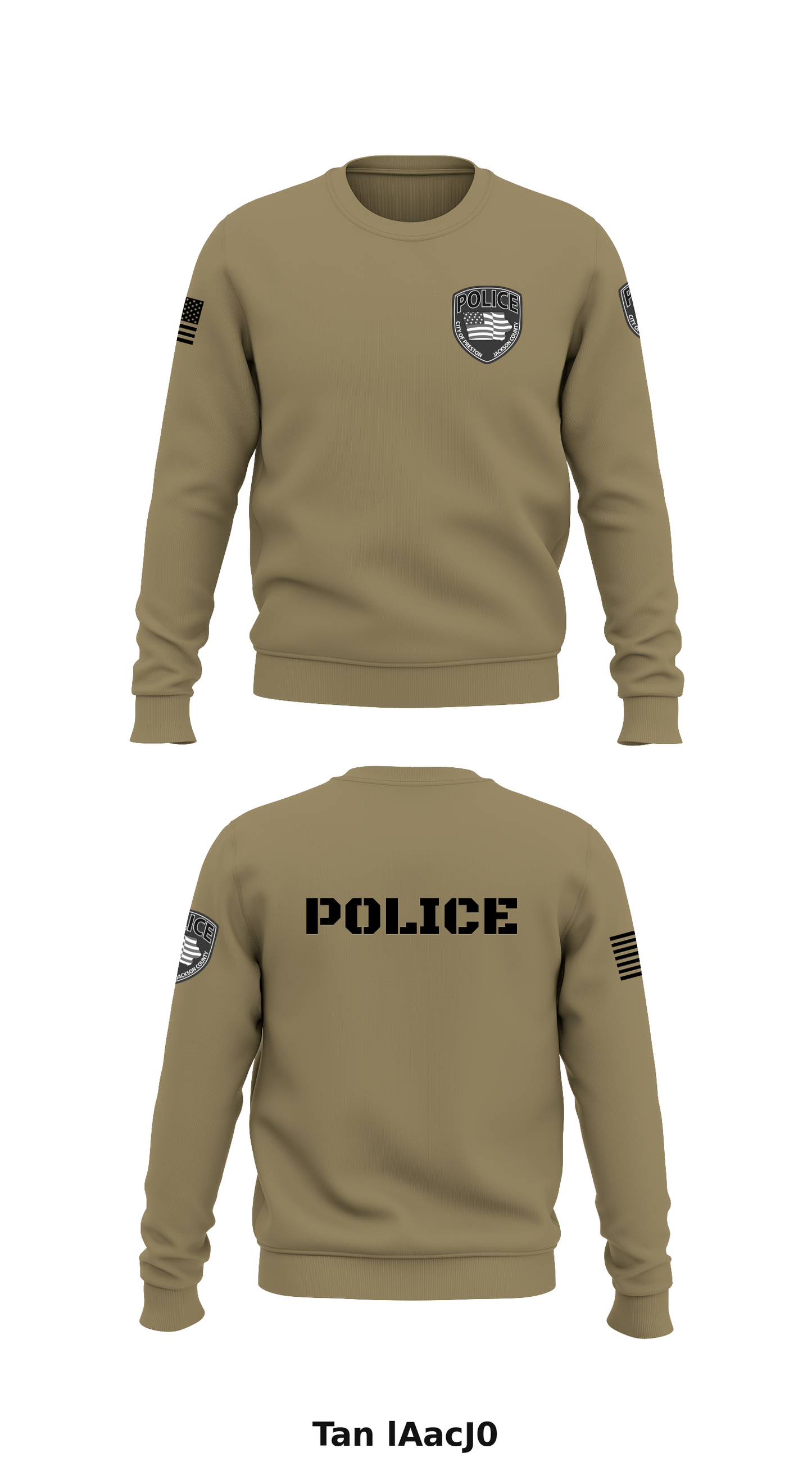 PRESTON POLICE DEPARTMENT Store 1 Core Men's Crewneck Performance Sweatshirt - lAacJ0