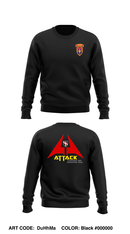 A Co 2/54 SFAB IN Store 1 Core Men's Crewneck Performance Sweatshirt - DuHhMa
