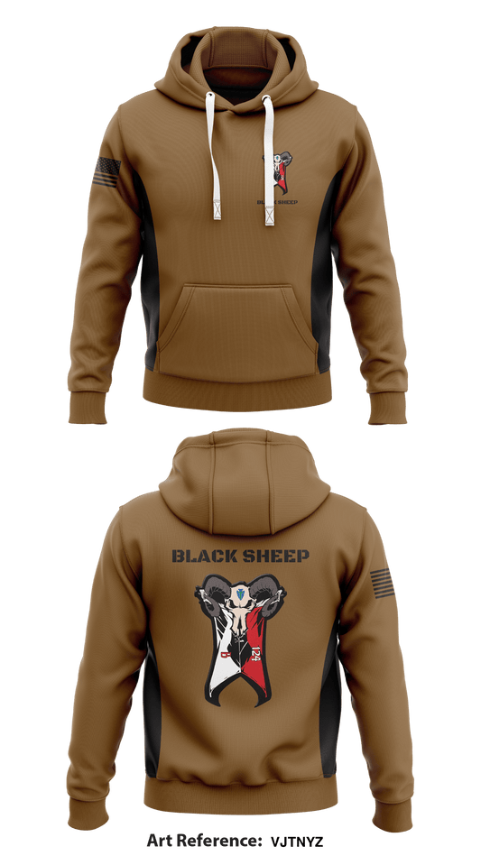 Black Sheep Store 1  Core Men's Hooded Performance Sweatshirt - VJTNYZ