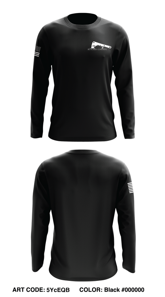 Butcher Co, 1-77 AR Core Men's LS Performance Tee - 5YcEQB