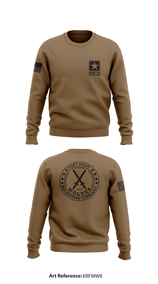 Fort Drum Recruiting Company Store 1 Core Men's Crewneck Performance Sweatshirt - KrFmW8