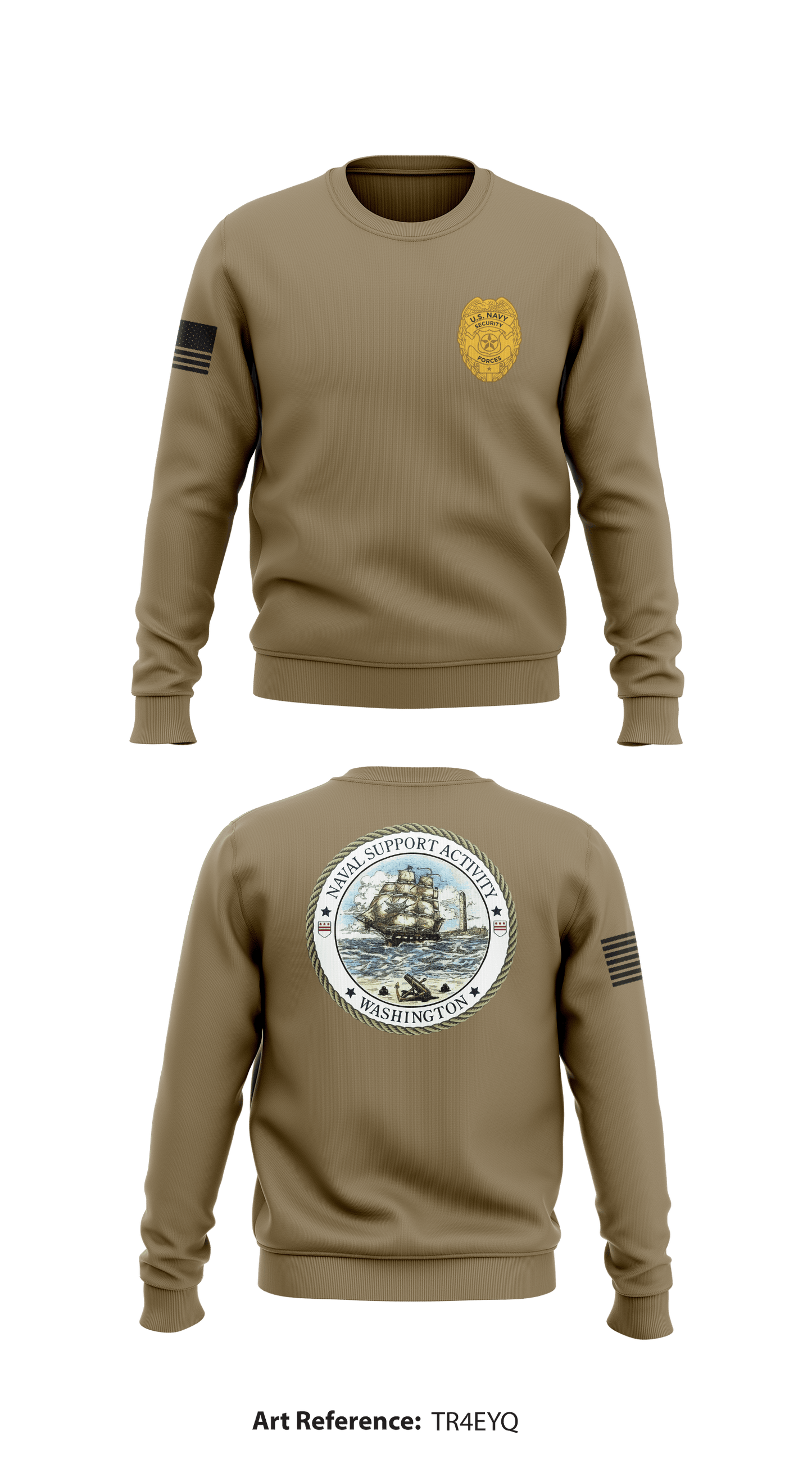 NSF Washington  Core Men's Crewneck Performance Sweatshirt - Tr4eYq
