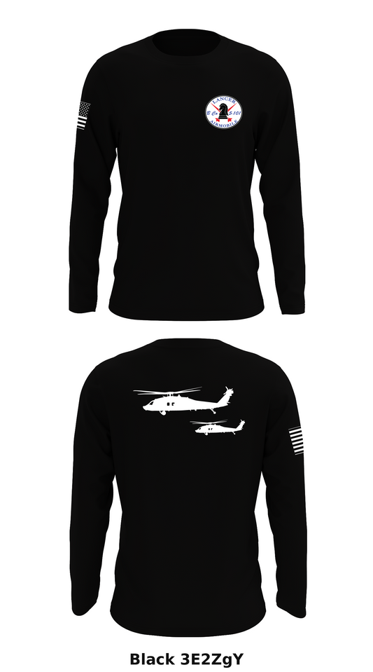 B Co 5-101 Lancers Store 1 Core Men's LS Performance Tee - 3E2ZgY