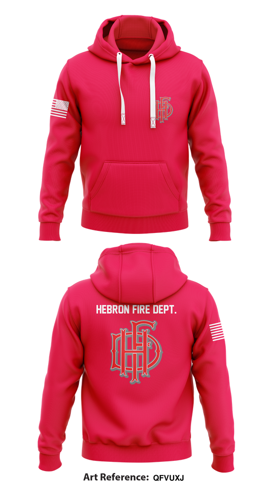Hebron Fire Dept.  Core Men's Hooded Performance Sweatshirt - qFVuXj