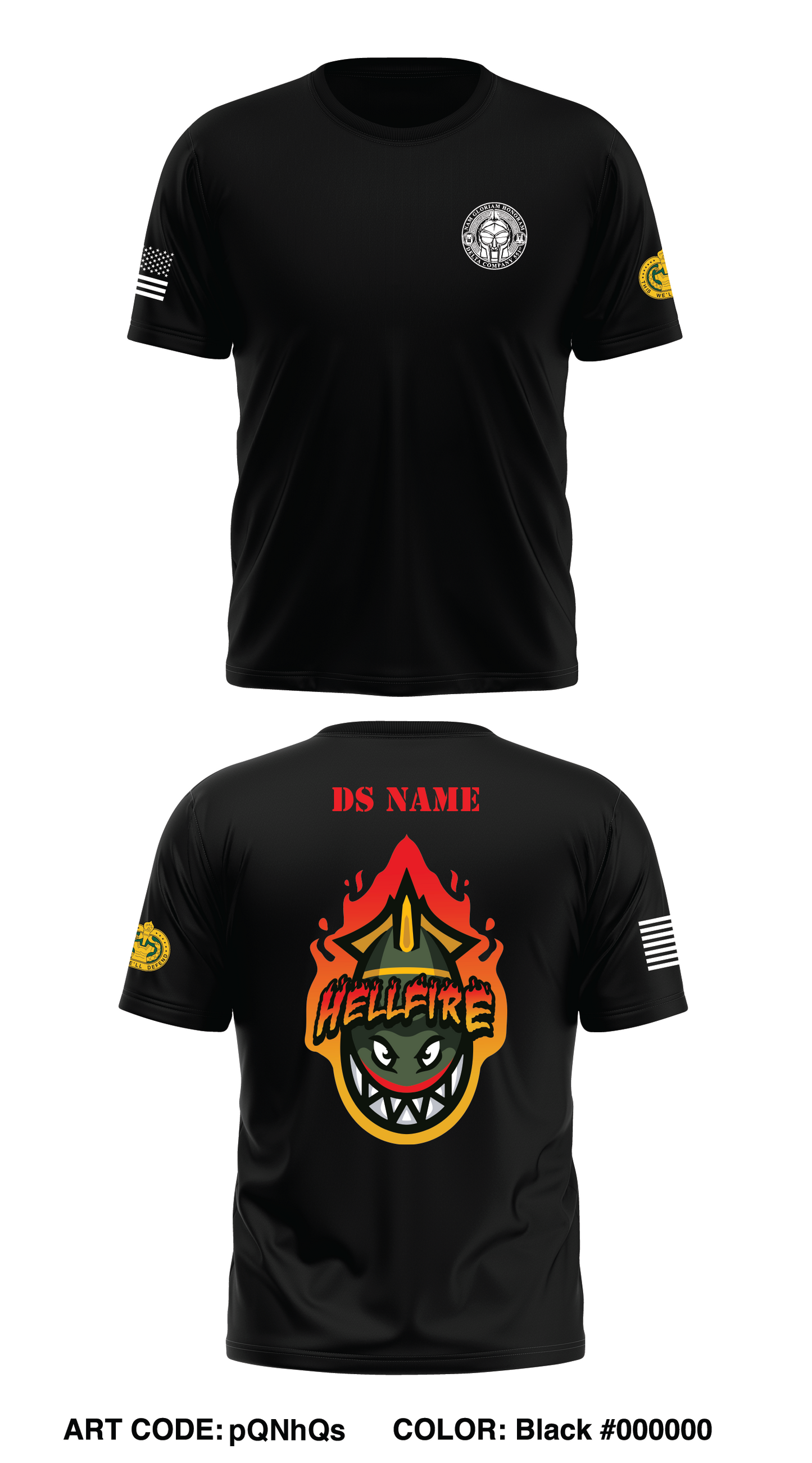 CUSTOM - HELLFIRE DCo 551 Store 1  Core Men's SS Performance Tee - pQNhQs