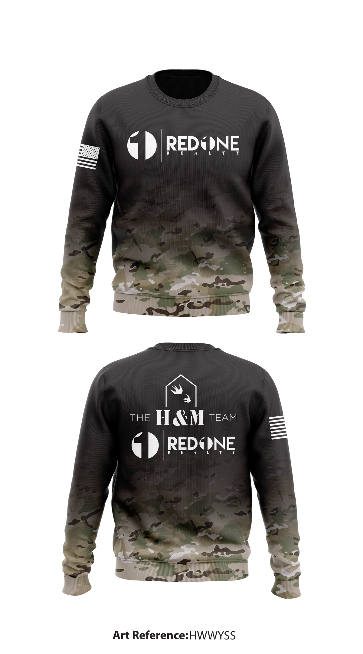 The H&M Team at Red 1 Realty Store 1 Realty Core Men's Crewneck Performance Sweatshirt - hwwYsS