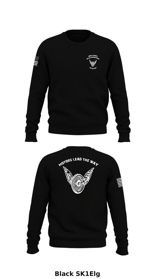 New Haven Police Motor Unit Store 1 Core Men's Crewneck Performance Sweatshirt - SK1Elg