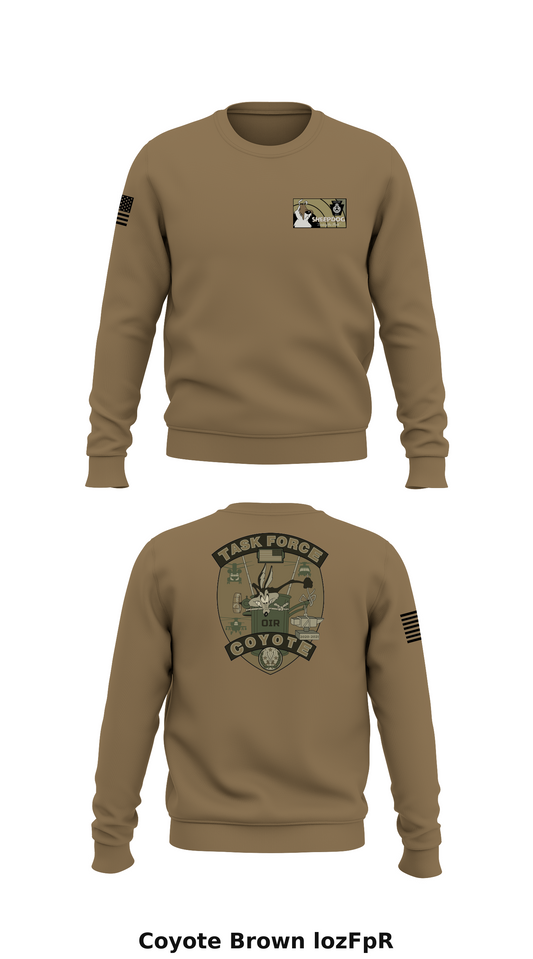 Task Force Coyote Store 1 Core Men's Crewneck Performance Sweatshirt - lozFpR