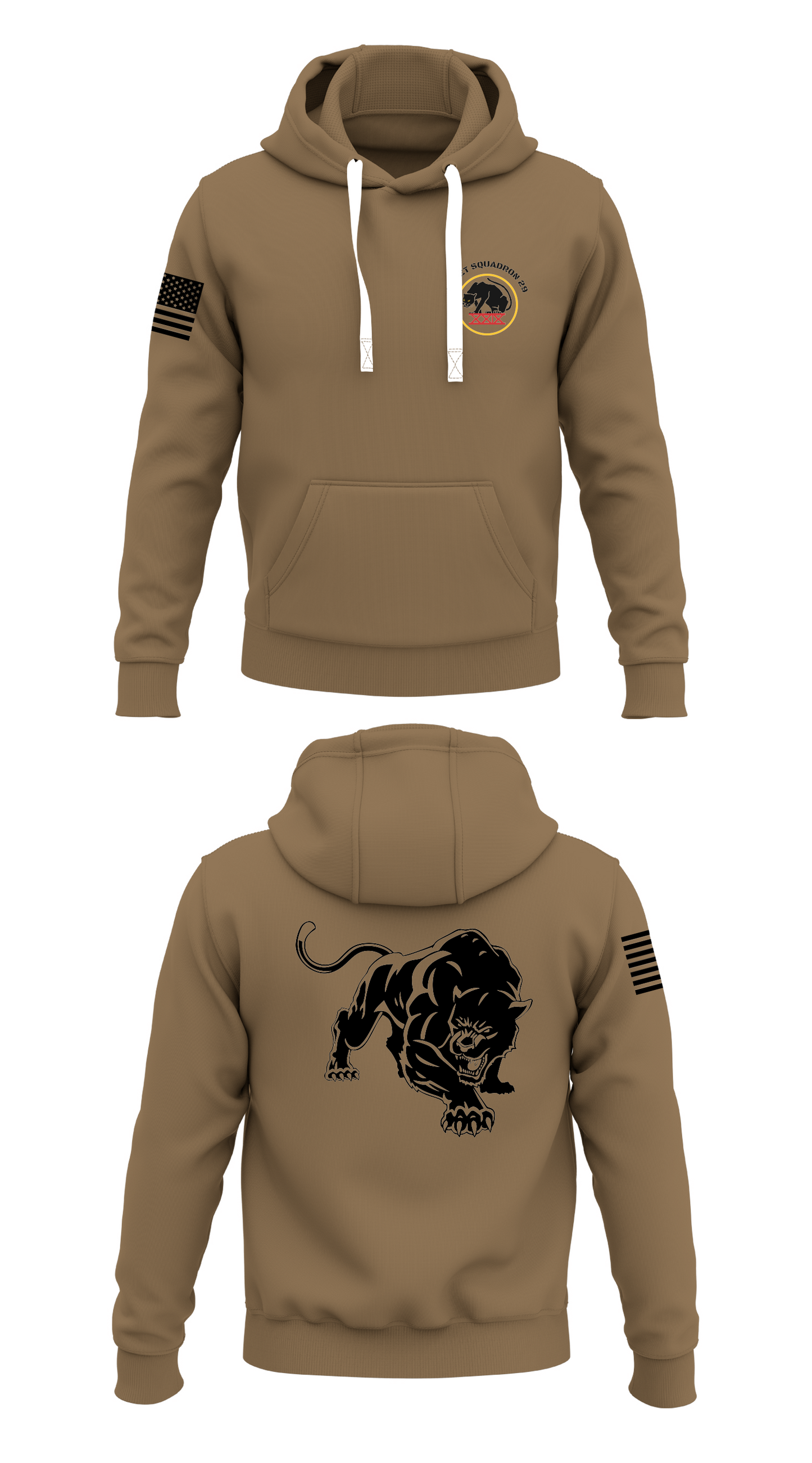 Cadet Squadron 29 Store 1  Core Men's Hooded Performance Sweatshirt - 91922894485