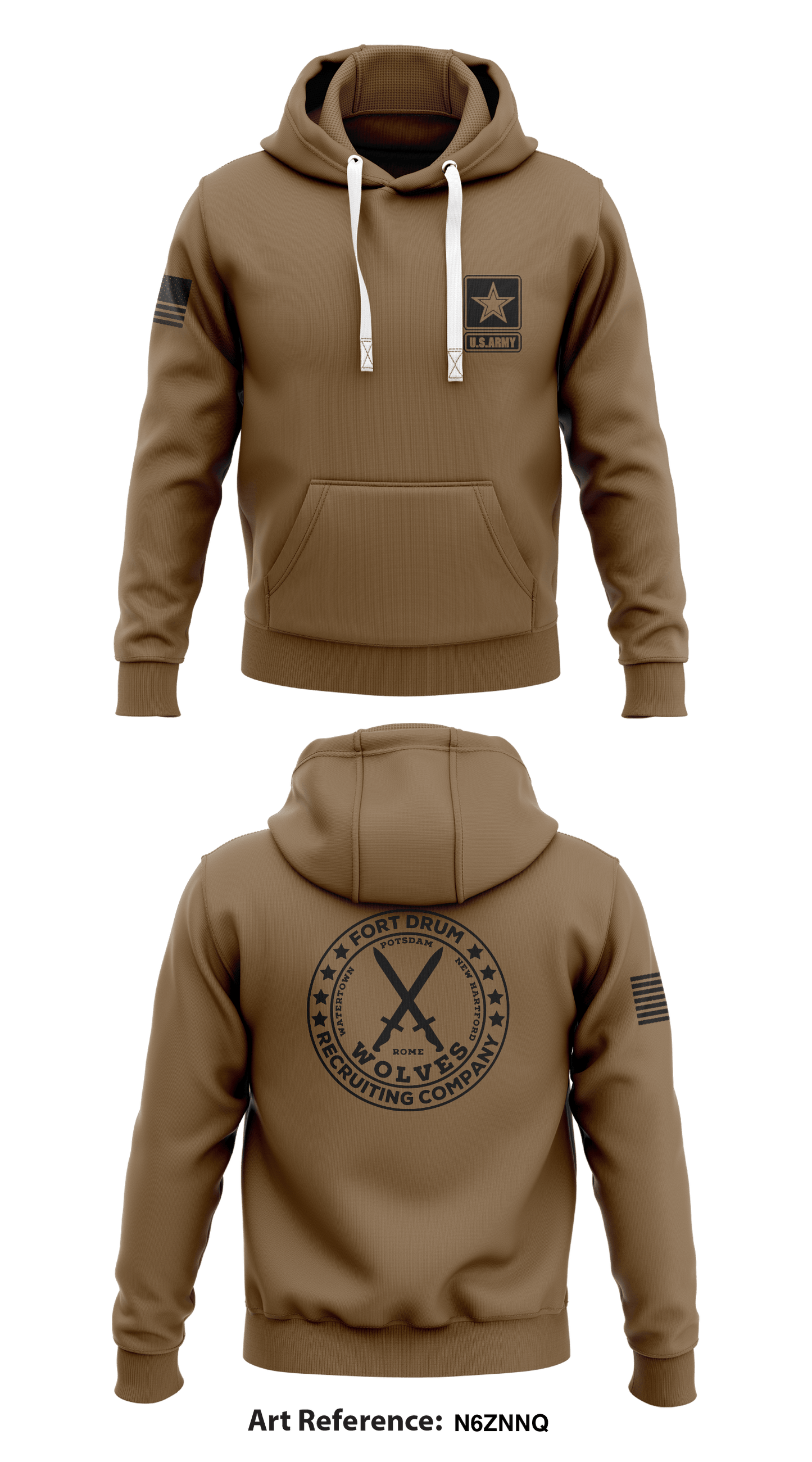 Fort Drum Recruiting Company Store 1  Core Men's Hooded Performance Sweatshirt - N6zNnQ