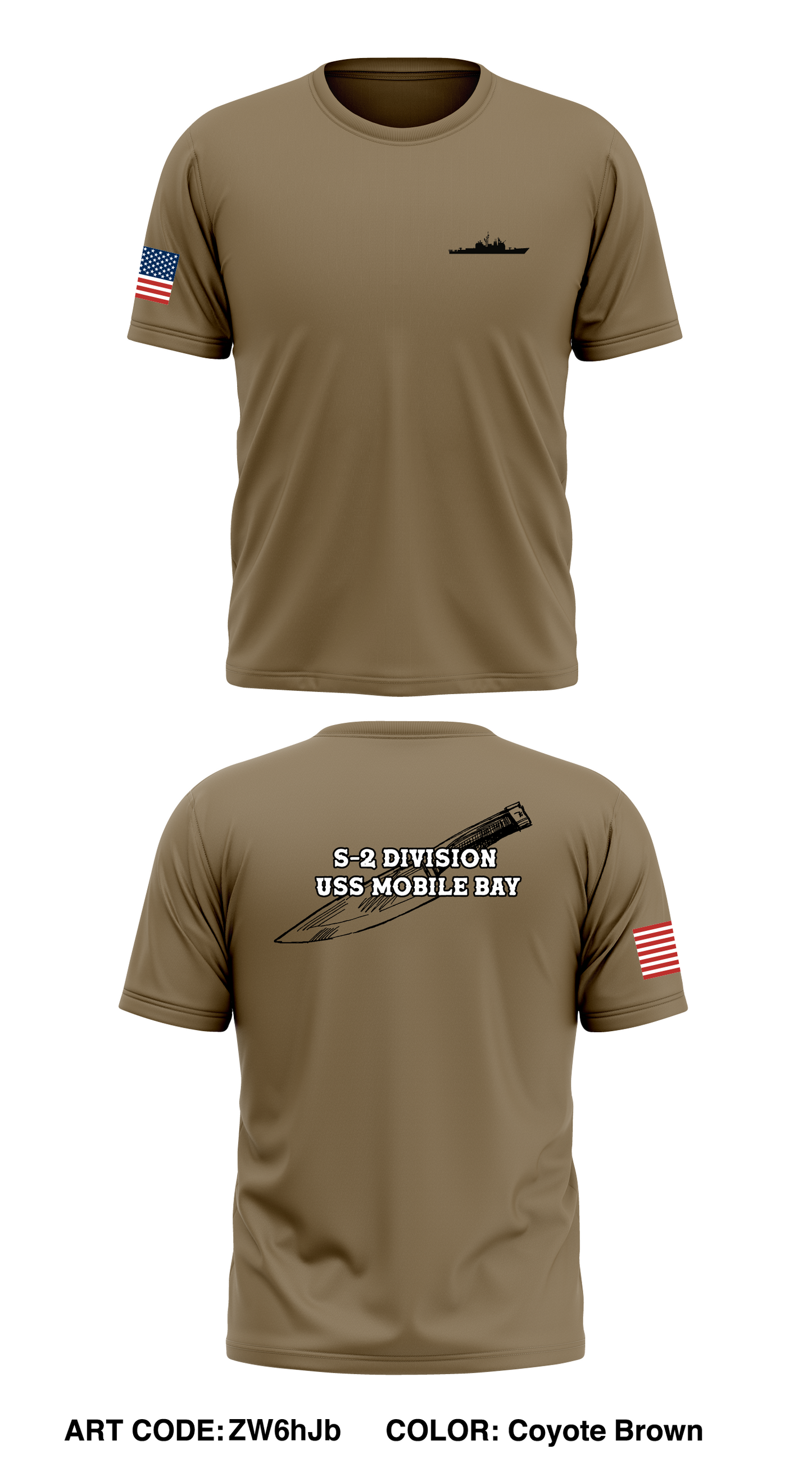 S-2 DIVISION USS MOBILE BAY Store 1 Core Men's SS Performance Tee - ZW6hJb