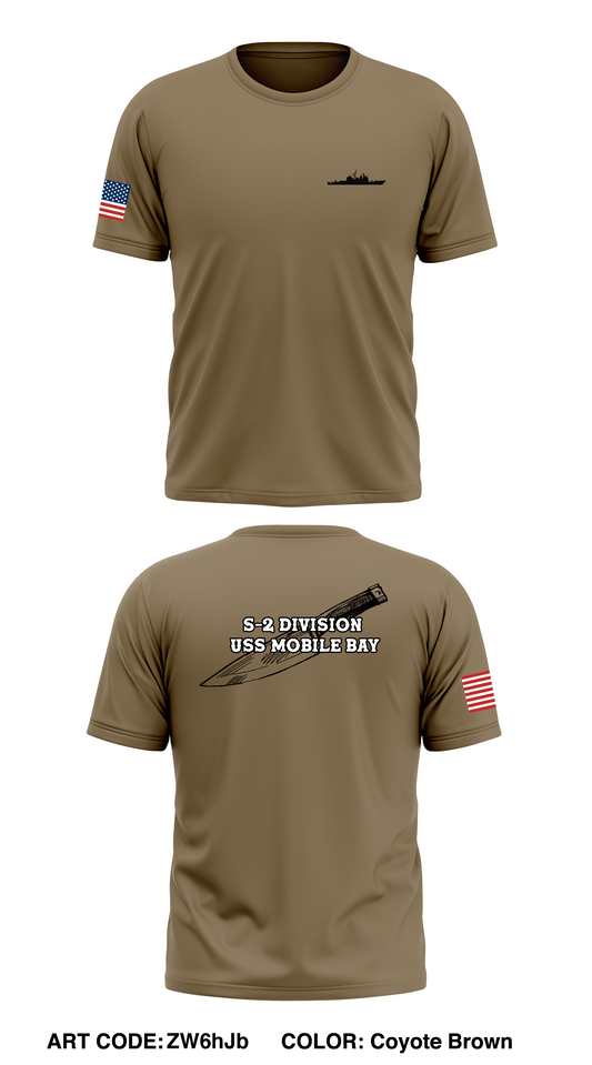 S-2 DIVISION USS MOBILE BAY Store 1 Core Men's SS Performance Tee - ZW6hJb