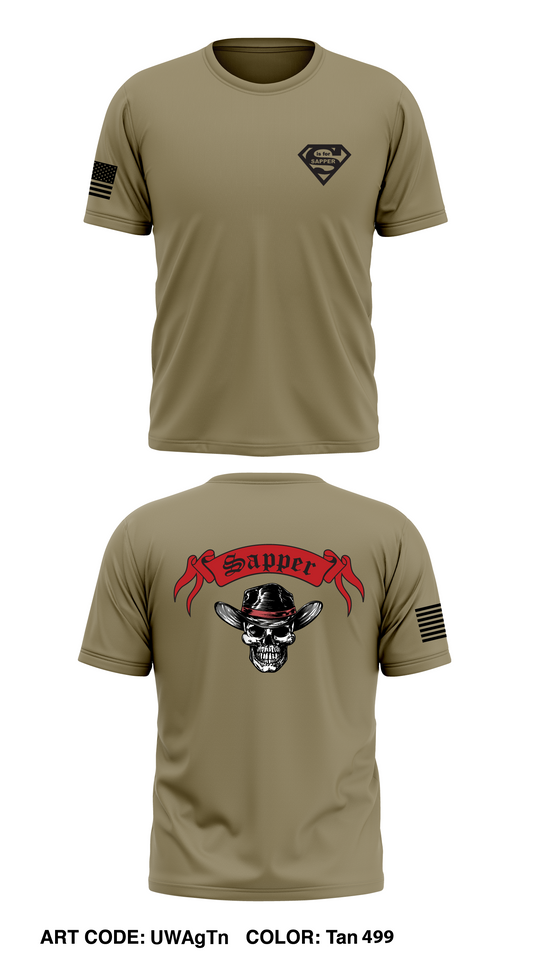 Ax Co/299BEB/1SBCT/4ID Store 1 Core Men's SS Performance Tee - UWAgTn