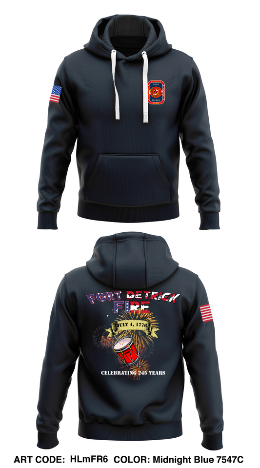 Fort Detrick Fire Department  Store 1  Core Men's Hooded Performance Sweatshirt - HLmFR6